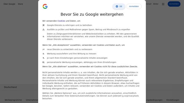Google Homepage Screenshot